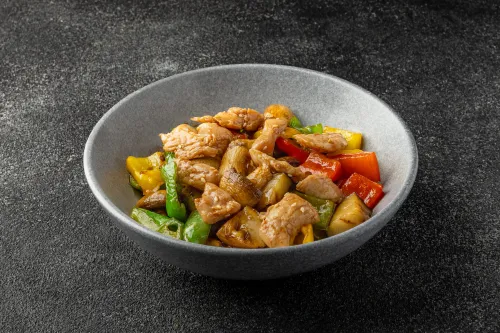 Овощи (соте) с курицей